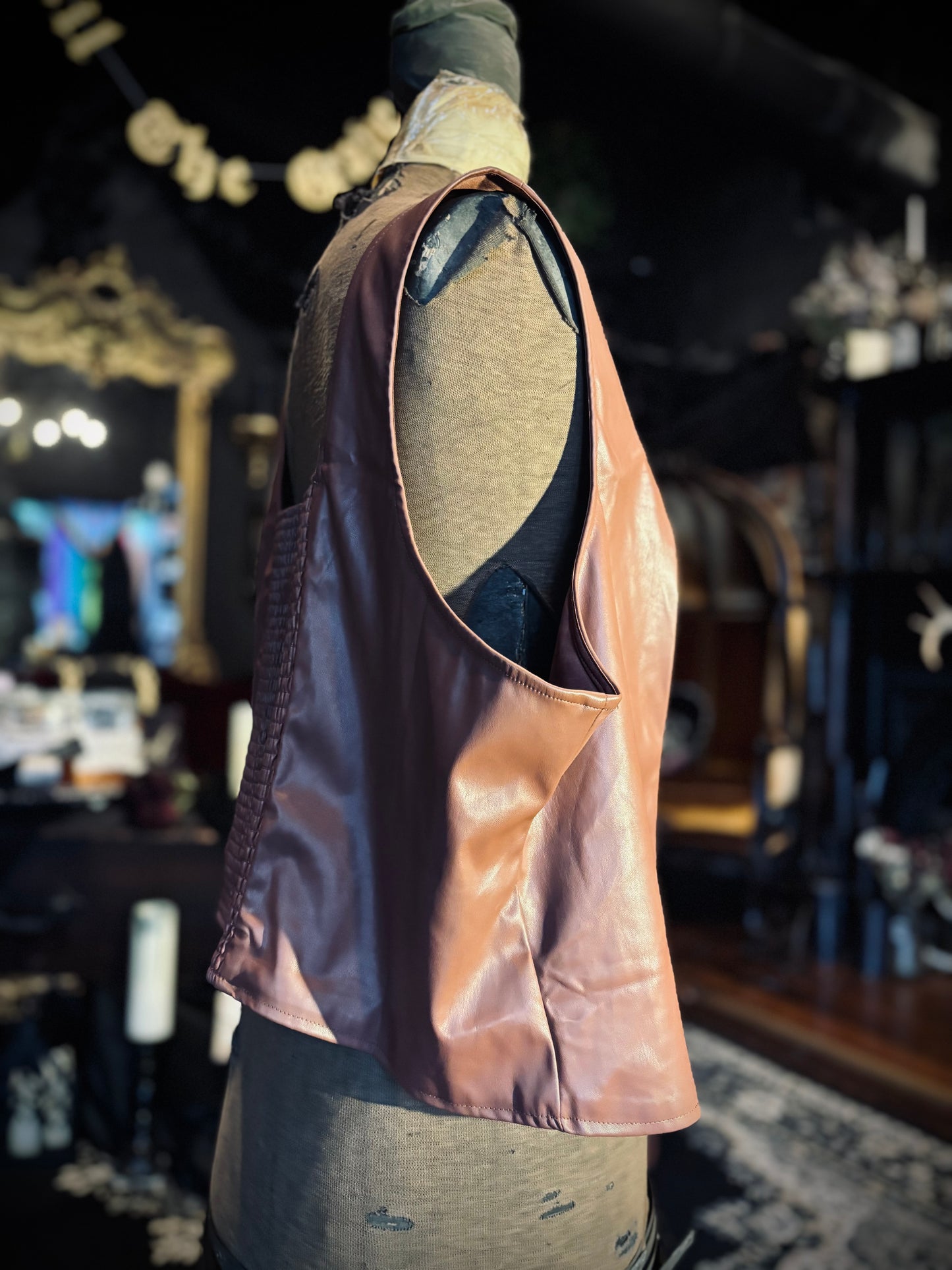 Torrid Brown Pleather Tank