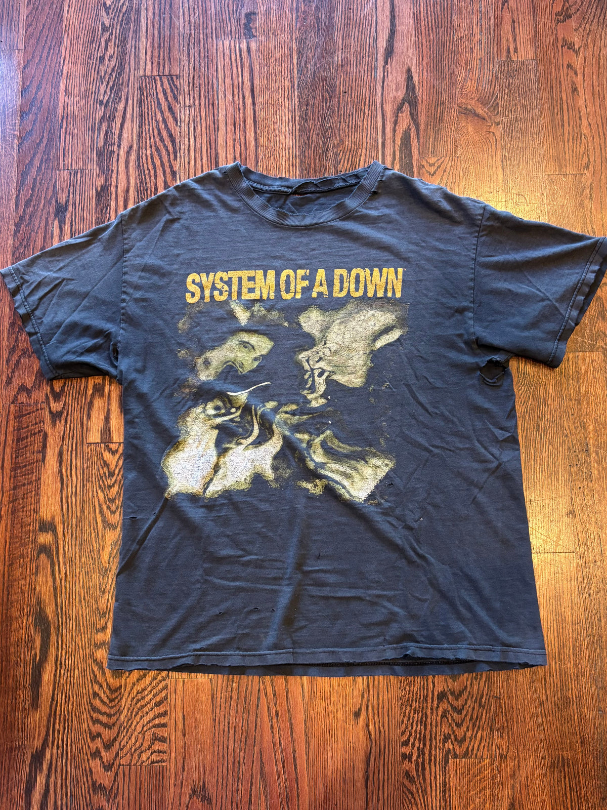 Y2K Distressed System Of A Down “Toxicity” Nu Metal Classic Short Sleeve T-Shirt