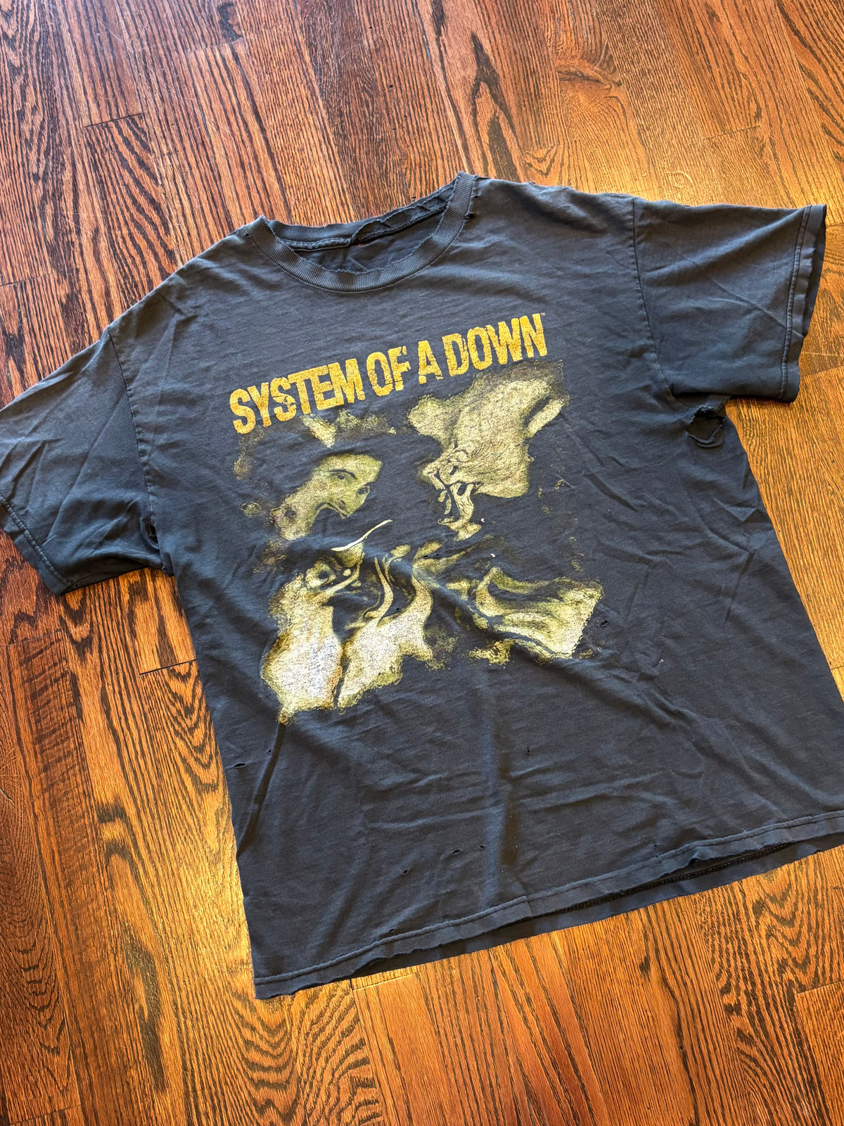 Y2K Distressed System Of A Down “Toxicity” Nu Metal Classic Short Sleeve T-Shirt