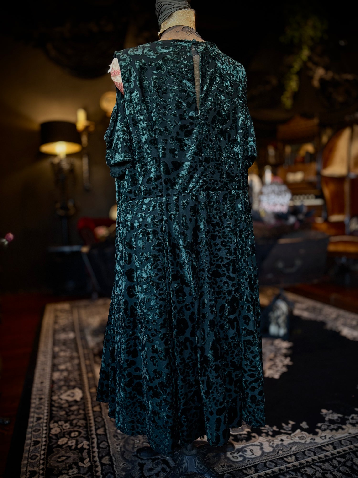 TORRID Green Velvet Burnout Cold Shoulder Skater Dress Leopard Print – Shop  Saturn Return