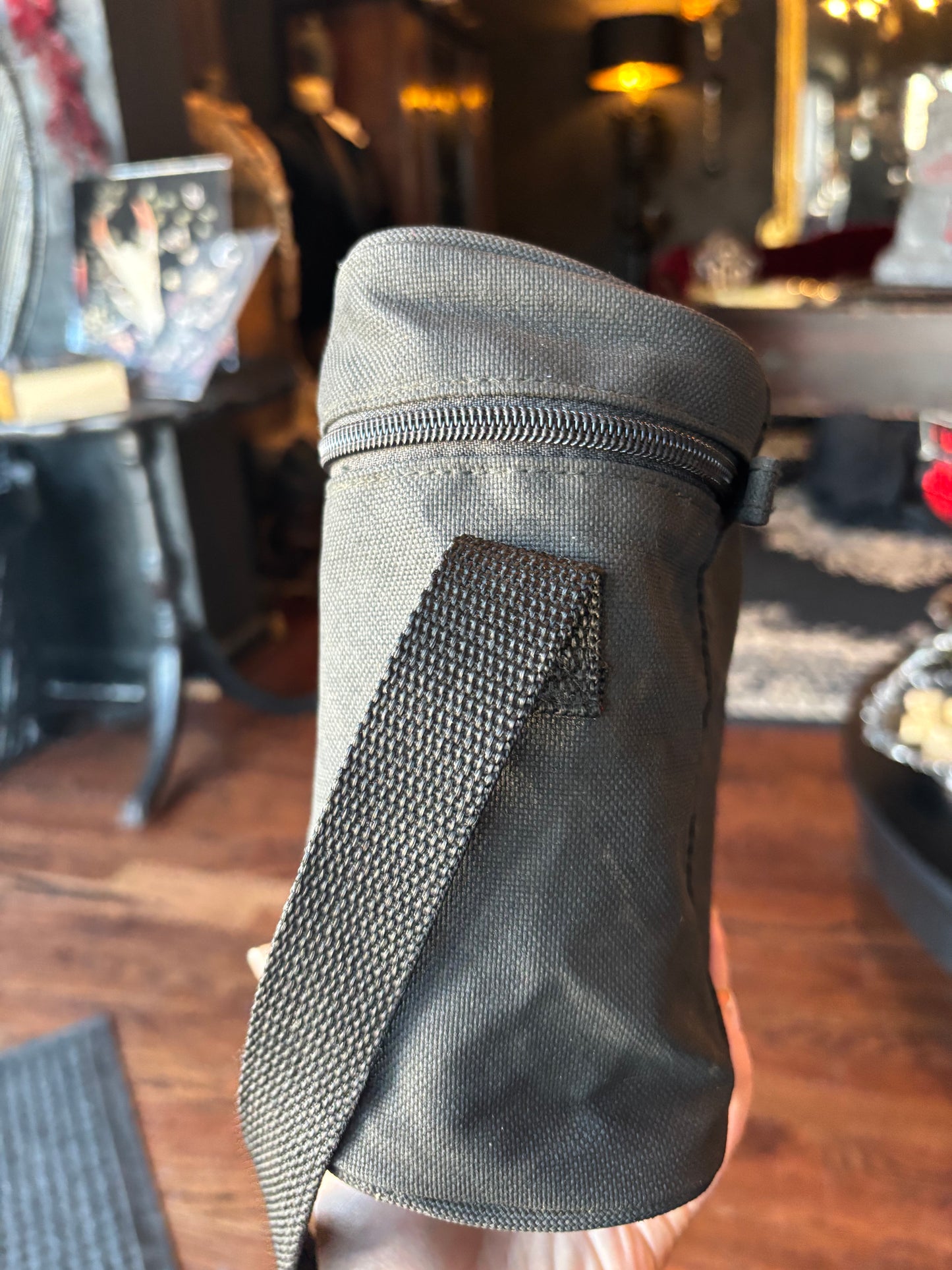 Vintage Black Canvas Harley-Davidson Crossbody Bag