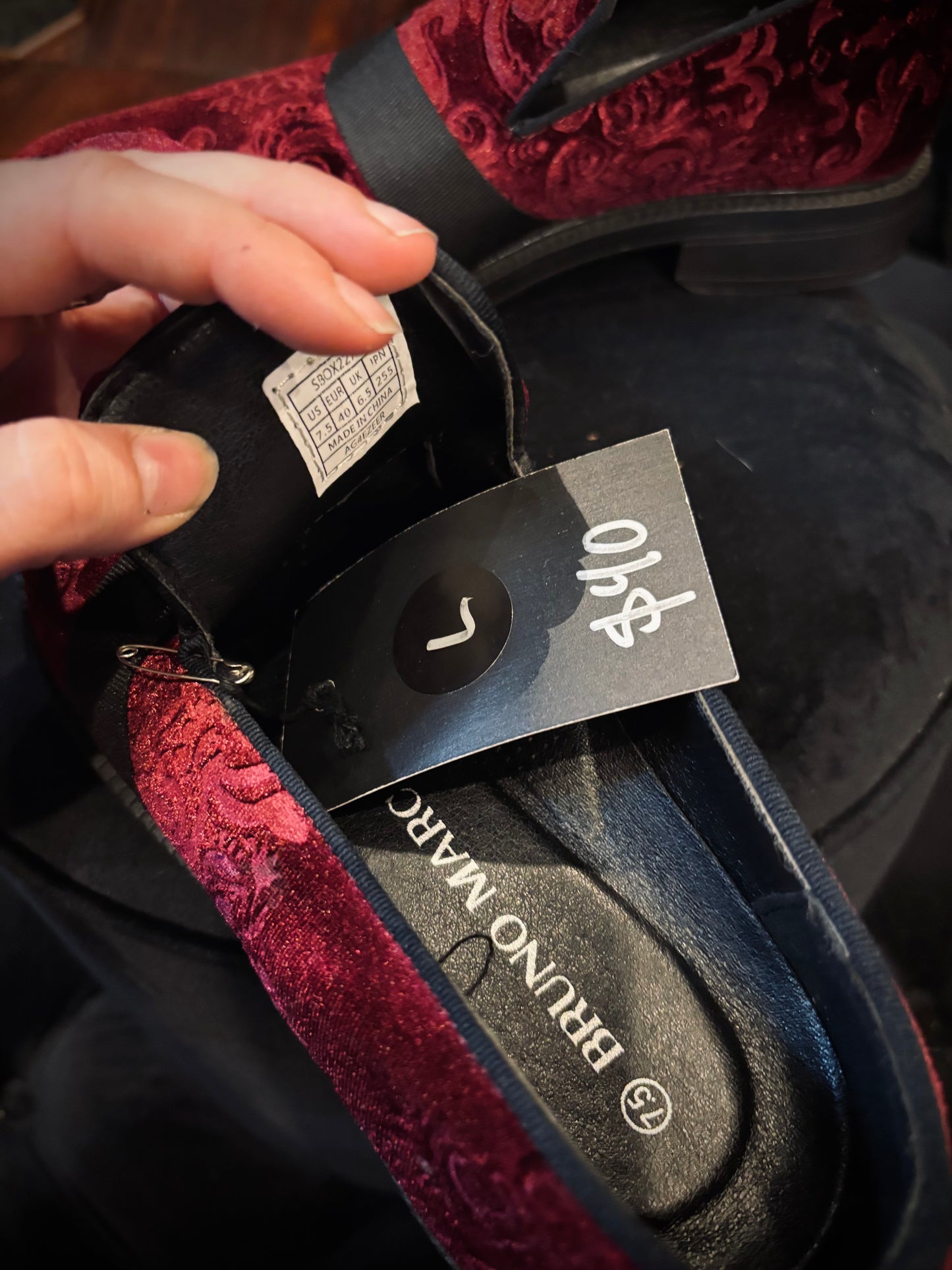 Bruno Marc Velour men’s dress shoes