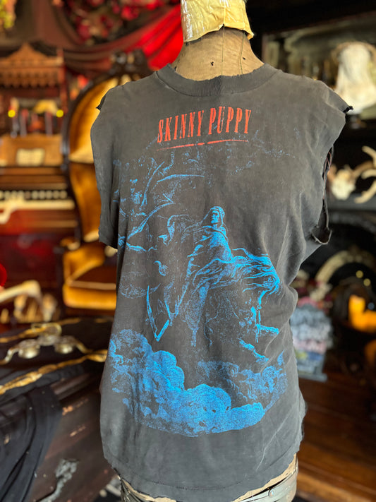 Vintage Skinny Puppy T-shirt Chainsaw 1993/1987
