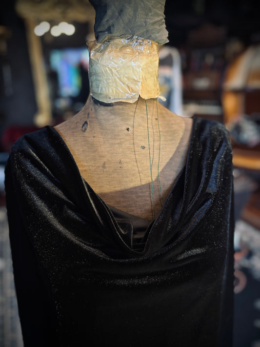 Jon Den Vintage 90’s Velvet Slouch neck top