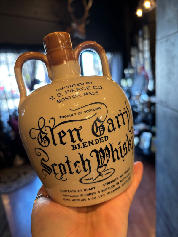 Vintage Glen Carry Scotch Whisky Collectible Bottle