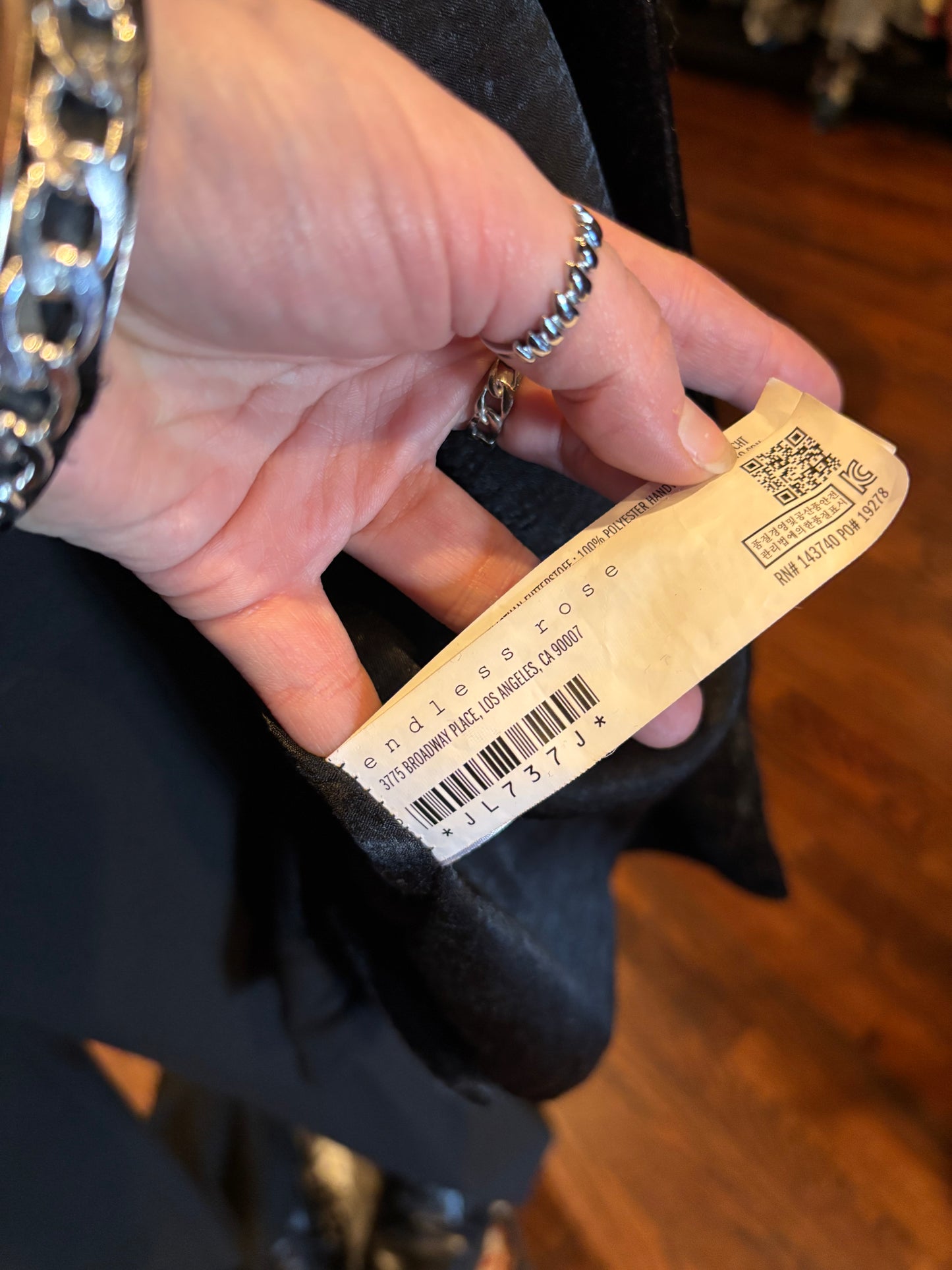 Endless Rose Black Velvet Comfy Fit Blazer