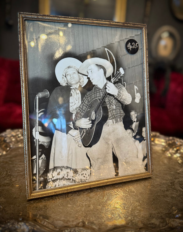 Vintage Honky Tonk Performers Framed Photo