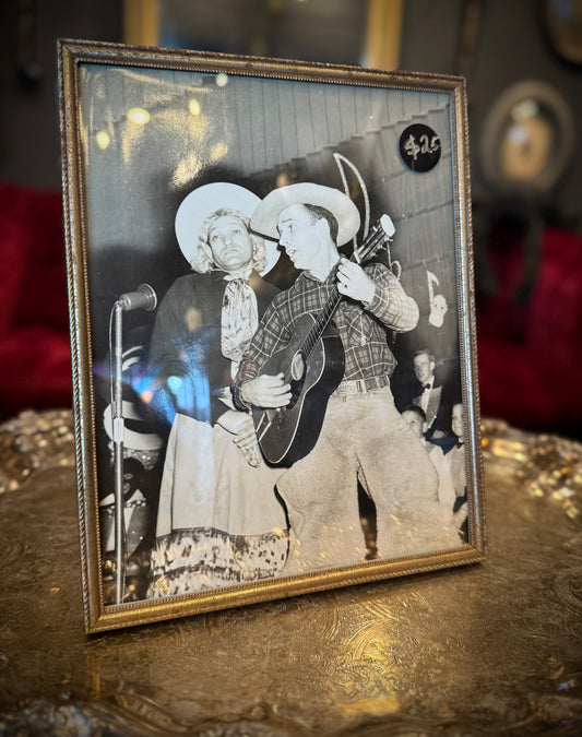 Vintage Honky Tonk Performers Framed Photo