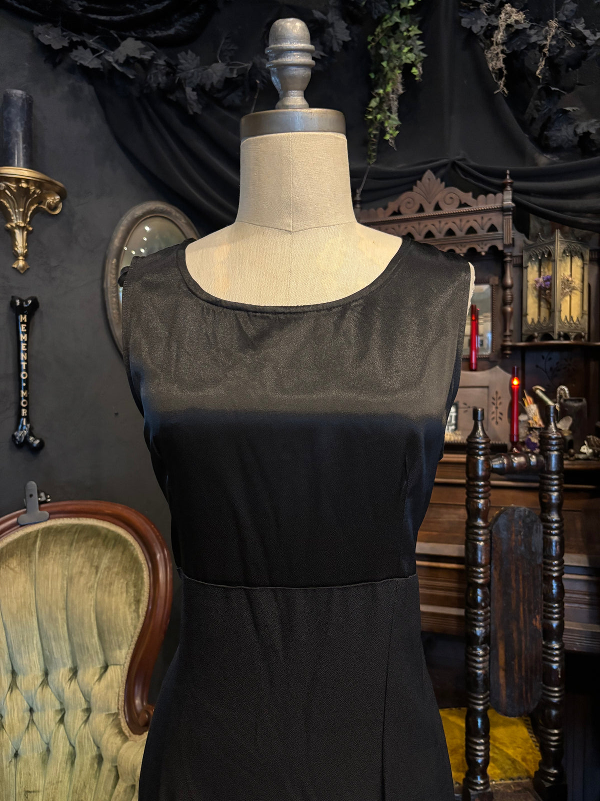 90s Impulsive Tag Mini Black Baby Doll Dress