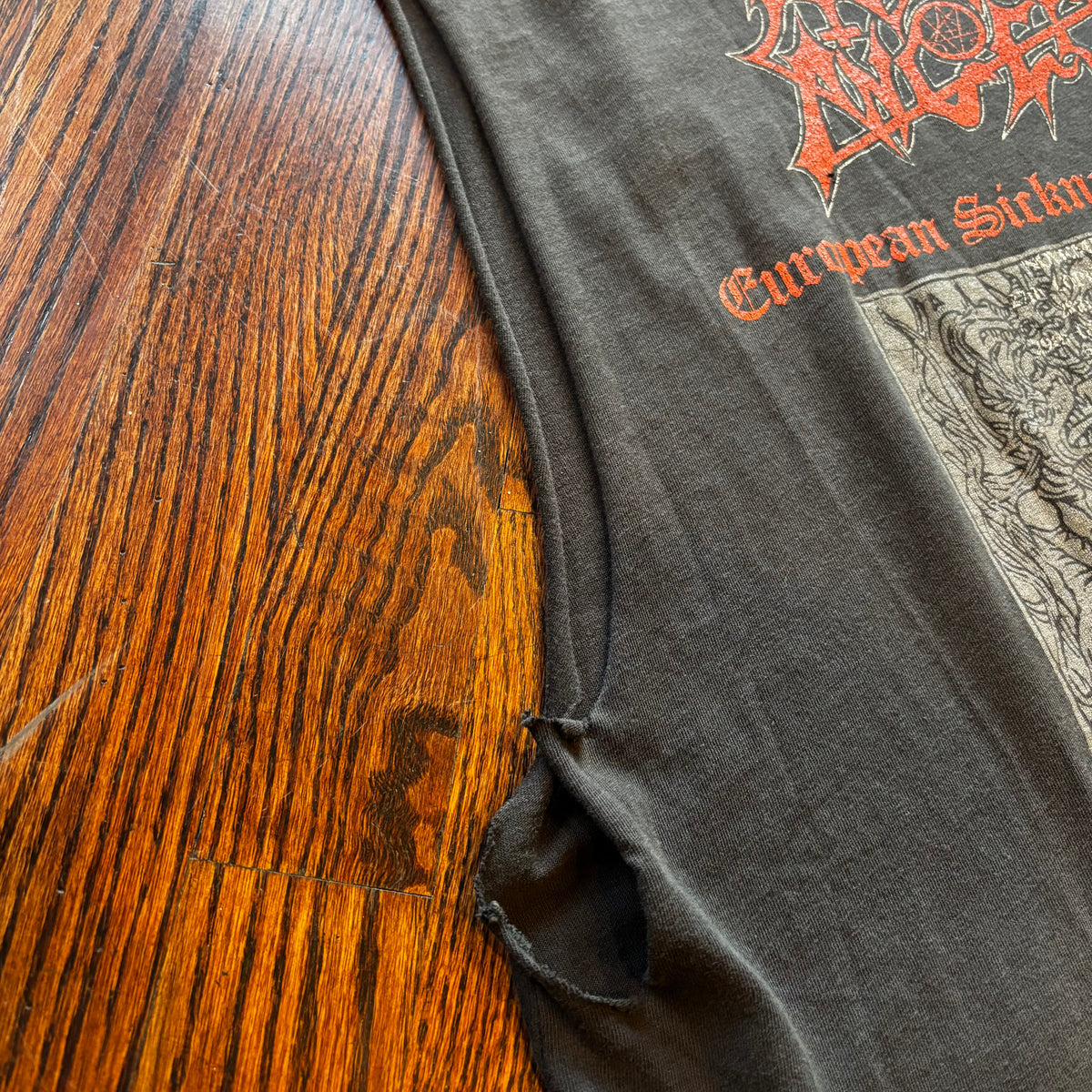 Vintage 1991 Morbid Angel European Sickness Part II SleevelessTour T-Shirt