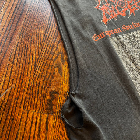 Vintage 1991 Morbid Angel European Sickness Part II SleevelessTour T-Shirt