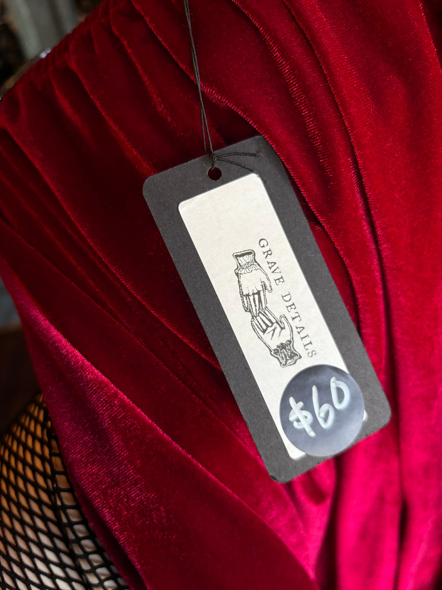 Grave Details Velvet Cozy Capris