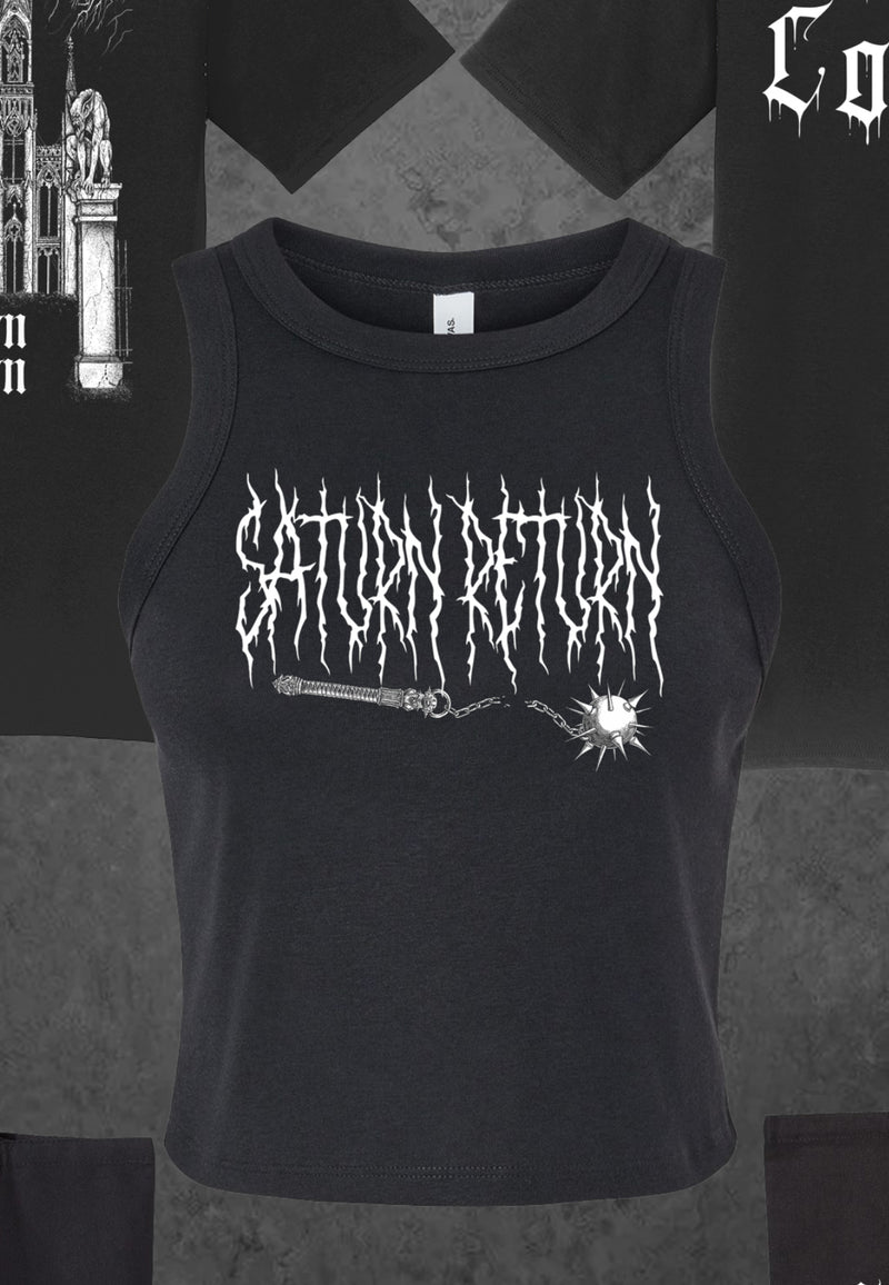 ‘Saturn Return’ Heavy Metal Crop Top