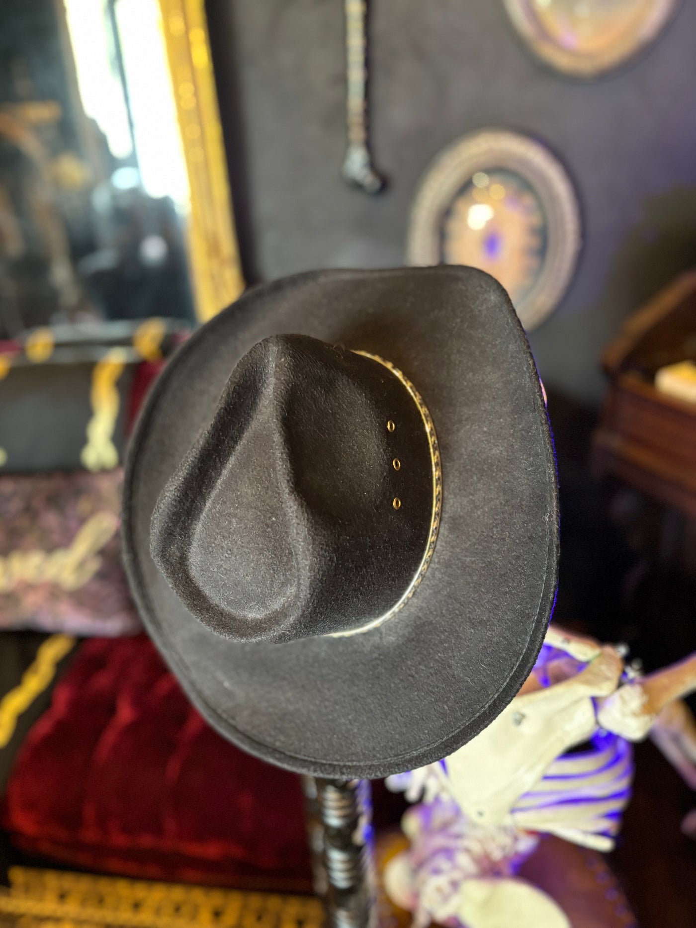 Gold Trimmed Cowboy Hat
