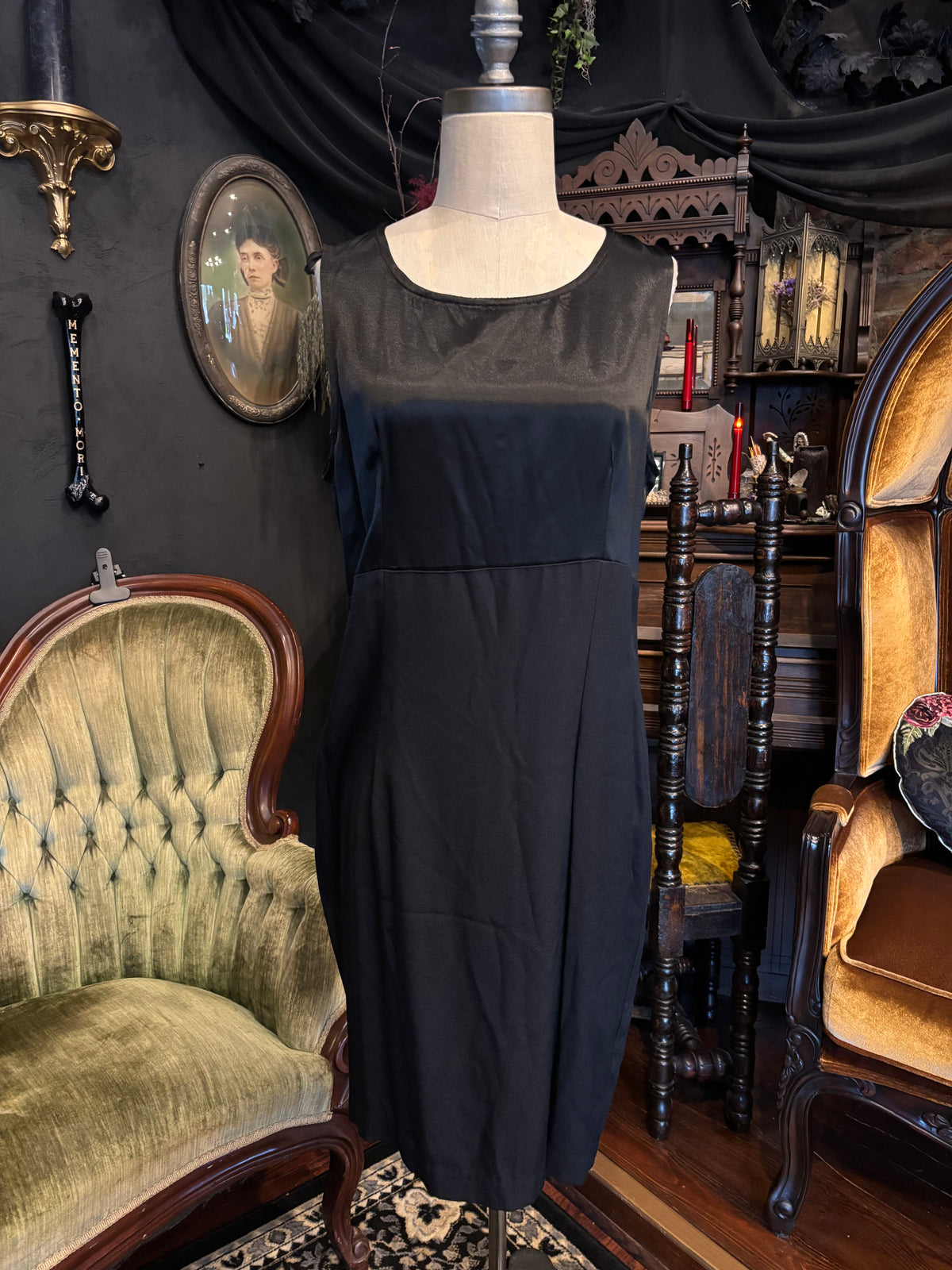 90s Impulsive Tag Mini Black Baby Doll Dress