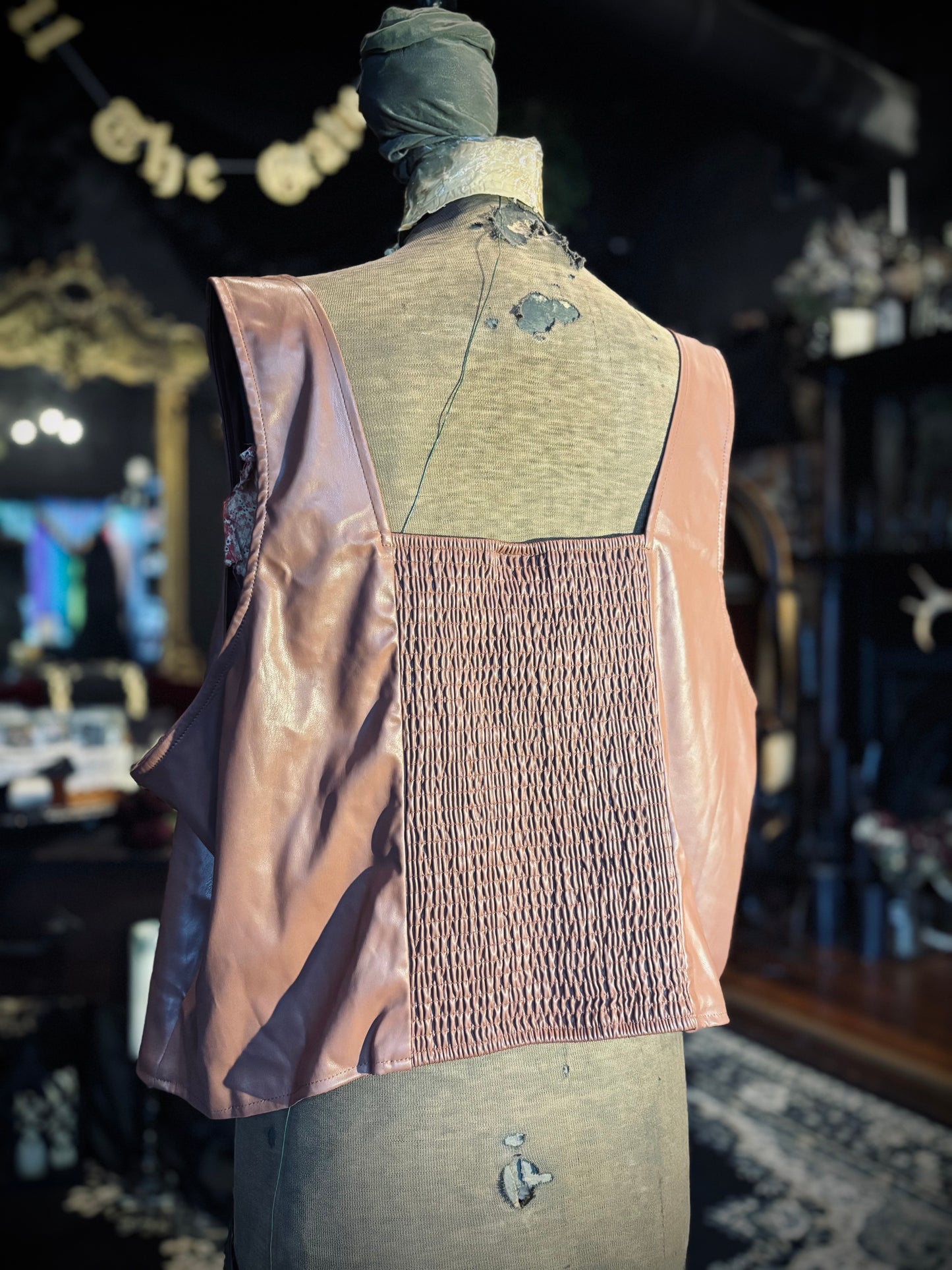 Torrid Brown Pleather Tank