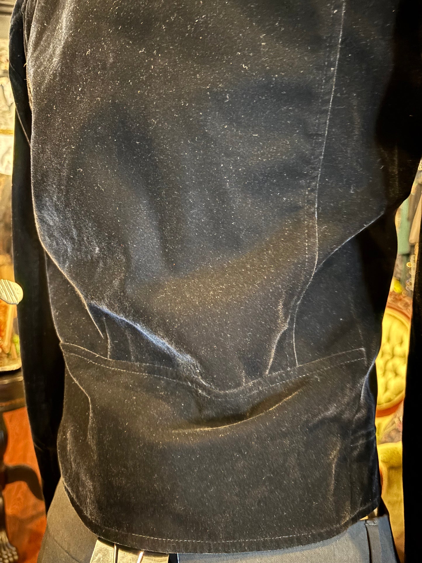 RE:NAMED Black Velvet Moto Jacket