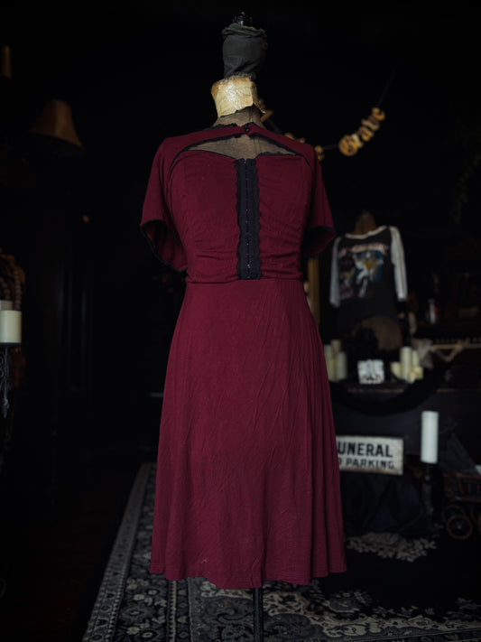 Thorne and fable Red plus size Cut-put dress