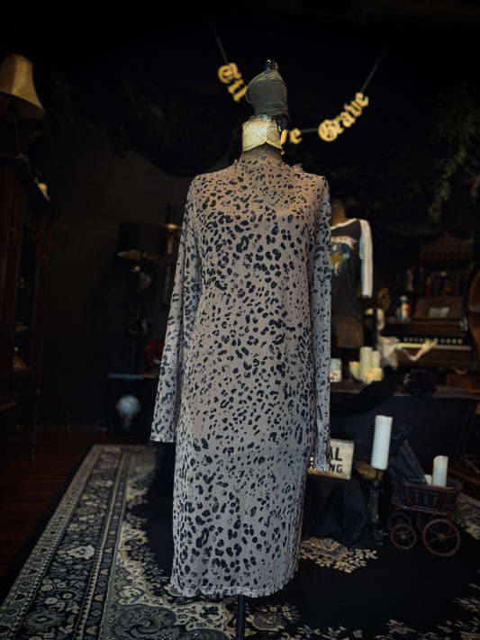 Torrid Sheer cheetah print dress