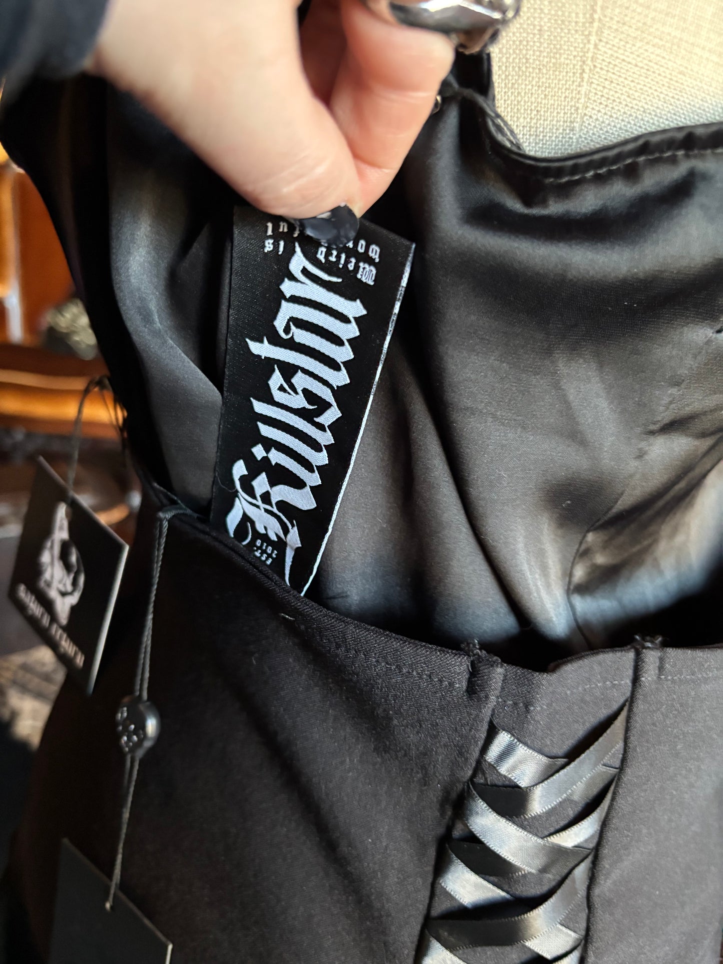 Killstar Sable Hex Corset Skirt