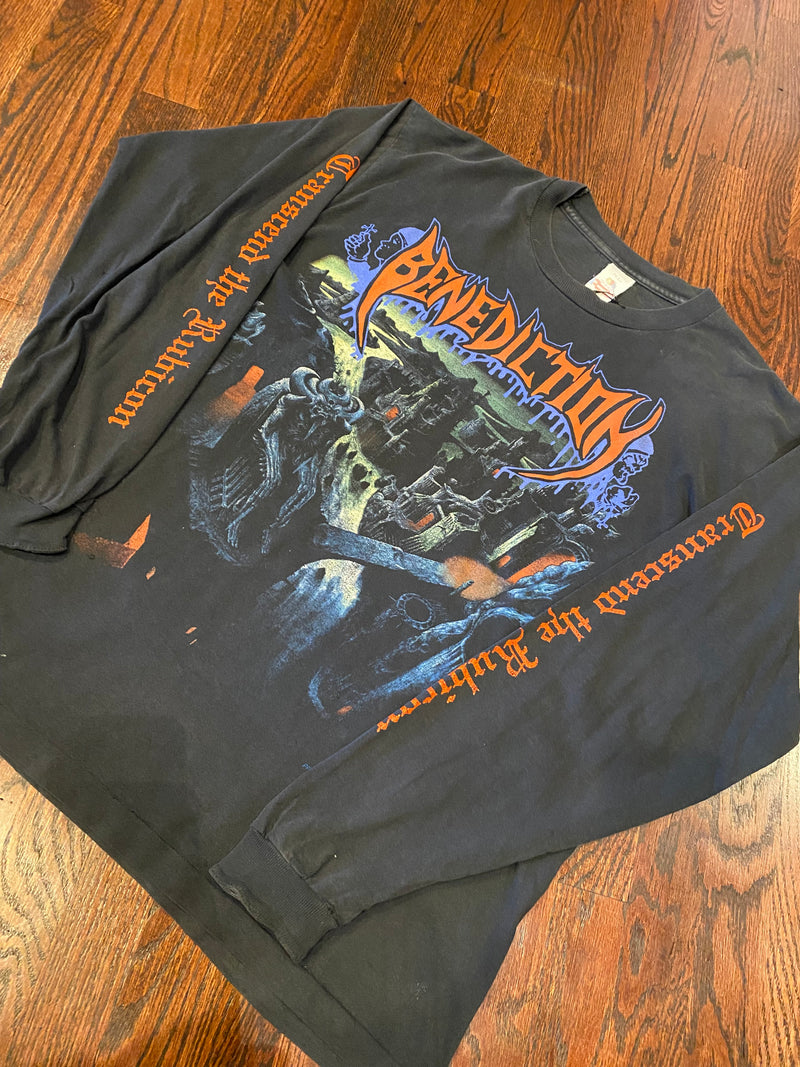 Vintage Benediction 1993 “World Violation” Tour Merch Long Sleeve Shirt
