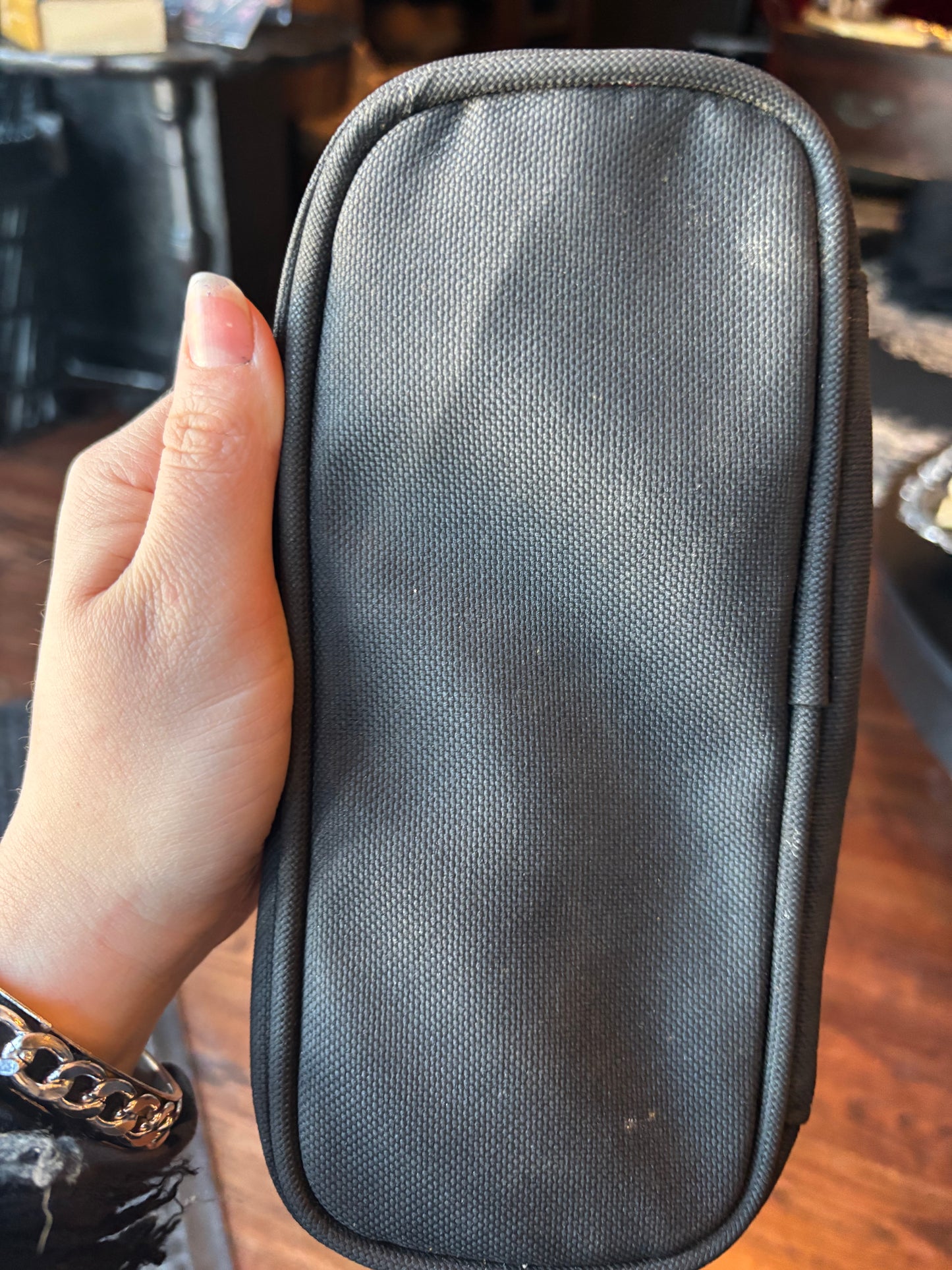 Vintage Black Canvas Harley-Davidson Crossbody Bag