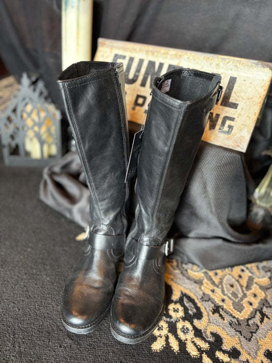 Civico10 Knee high leather riding boots