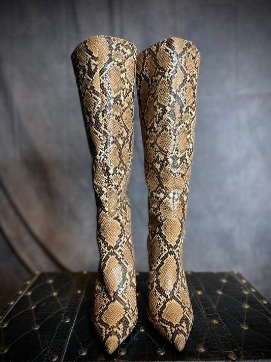Jeffery Campbell Entity-2 Tall Snakeskin Boots
