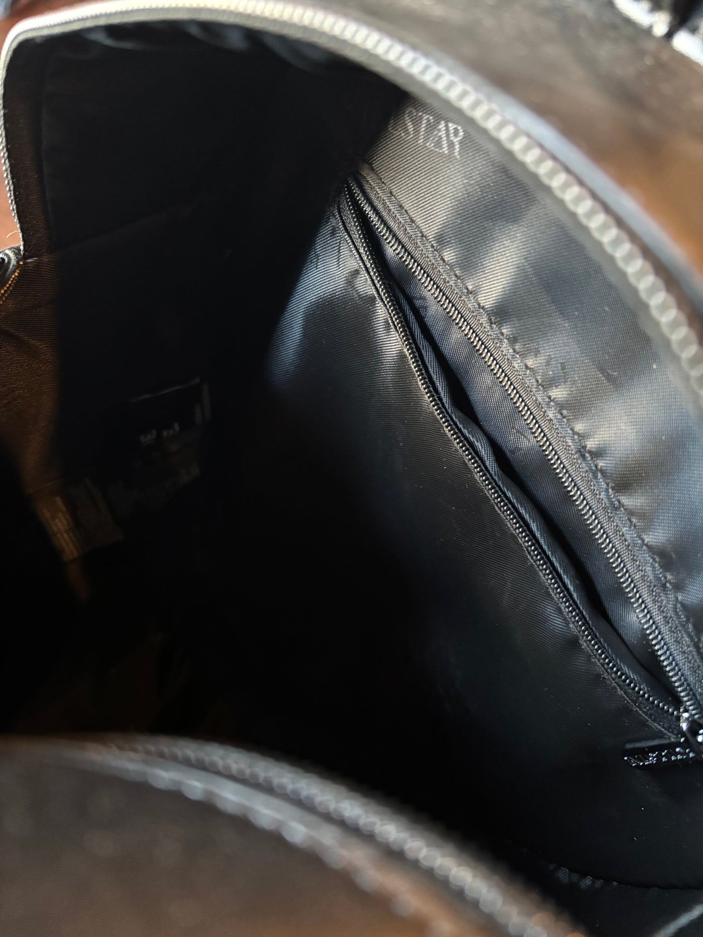 Killstar Wednesday Black Velvet and Vegan Leather Nevermore Backpack