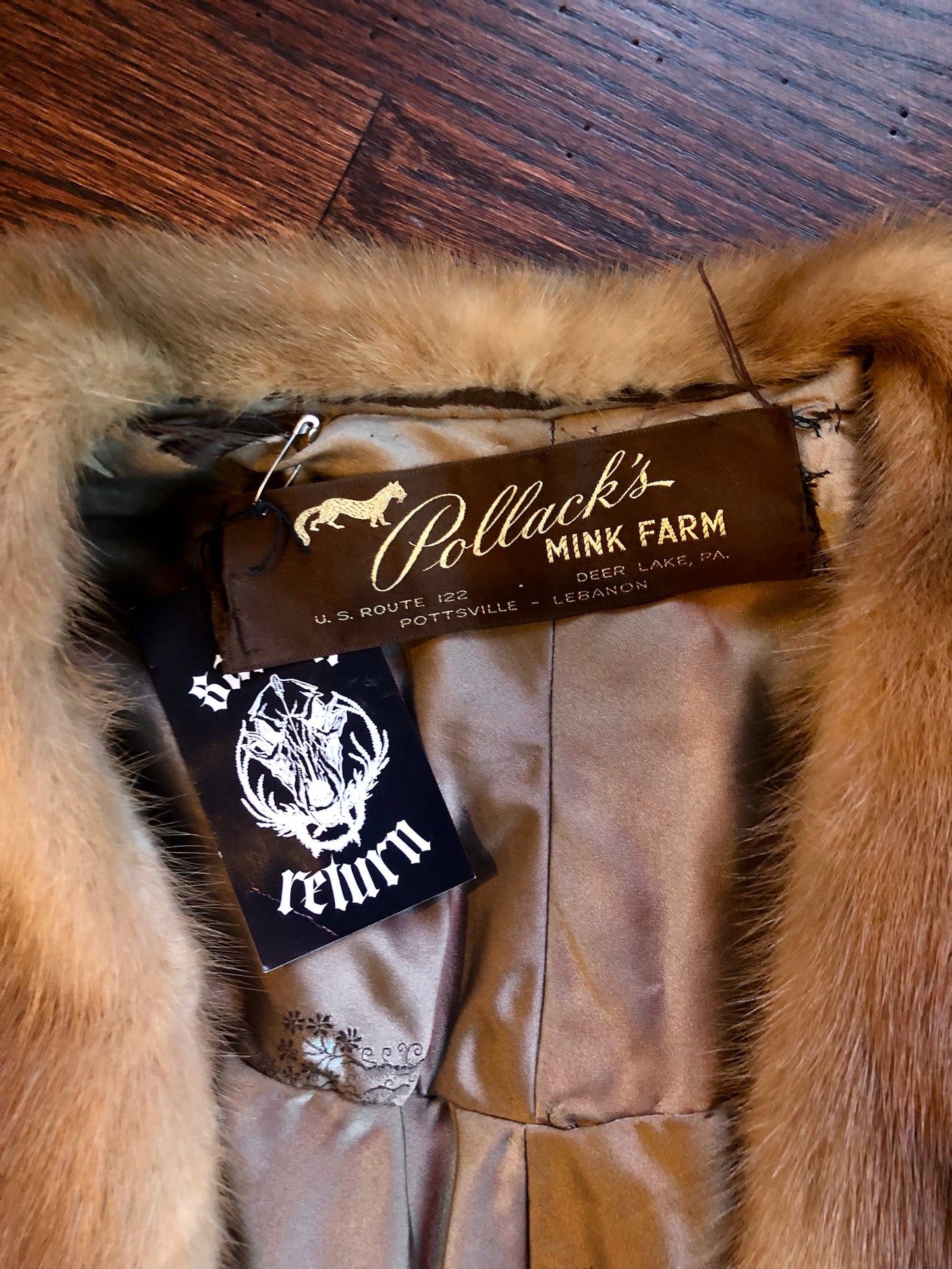 Pollack’s Mink Farm Vintage Fur Stole