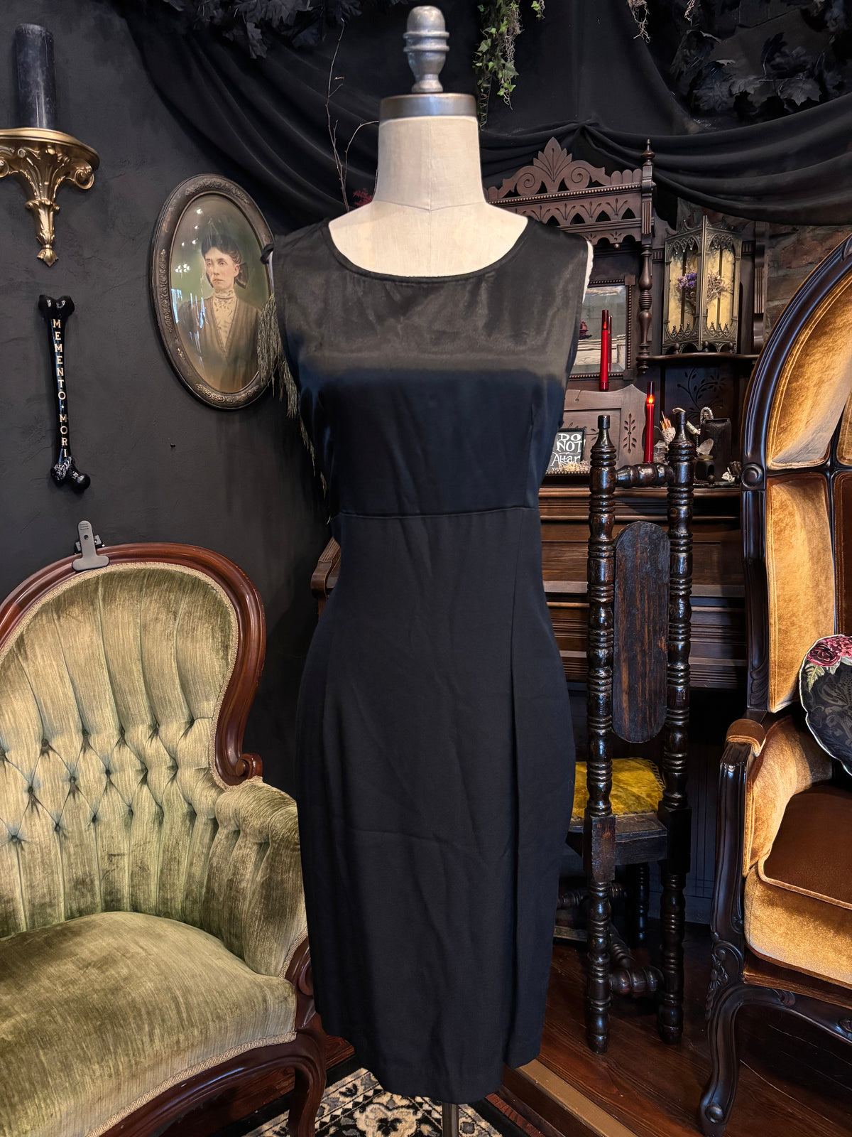 90s Impulsive Tag Mini Black Baby Doll Dress