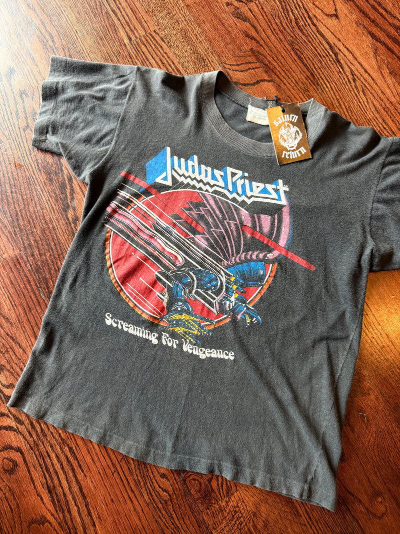 Vintage 1980’s Judas Priest Screaming For Vengeance Short Sleeve Tour Shirt