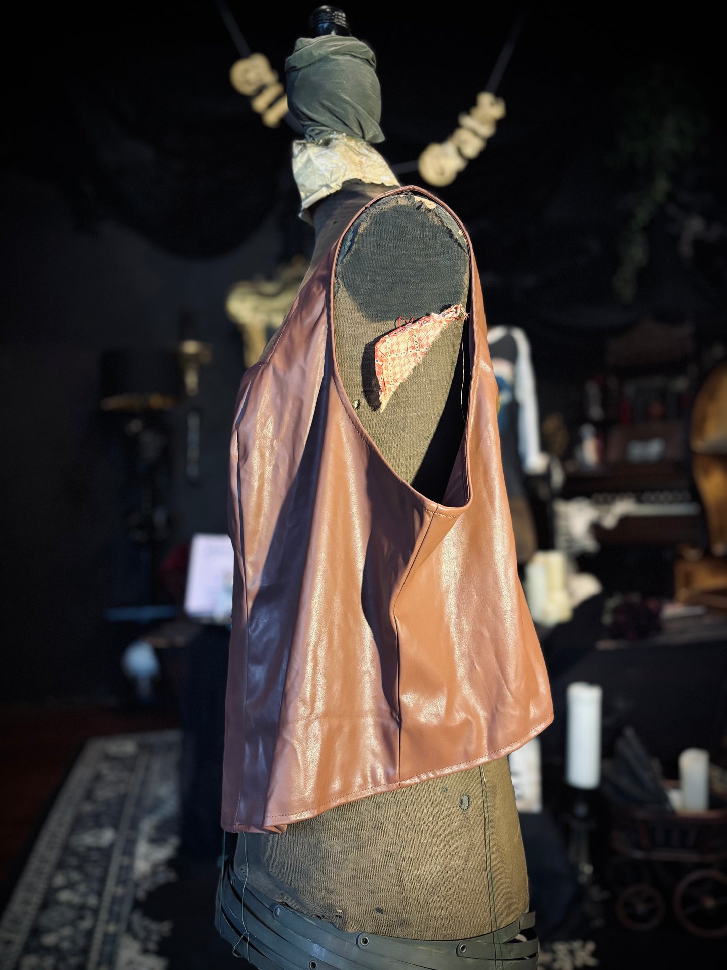 Torrid Brown Pleather Tank