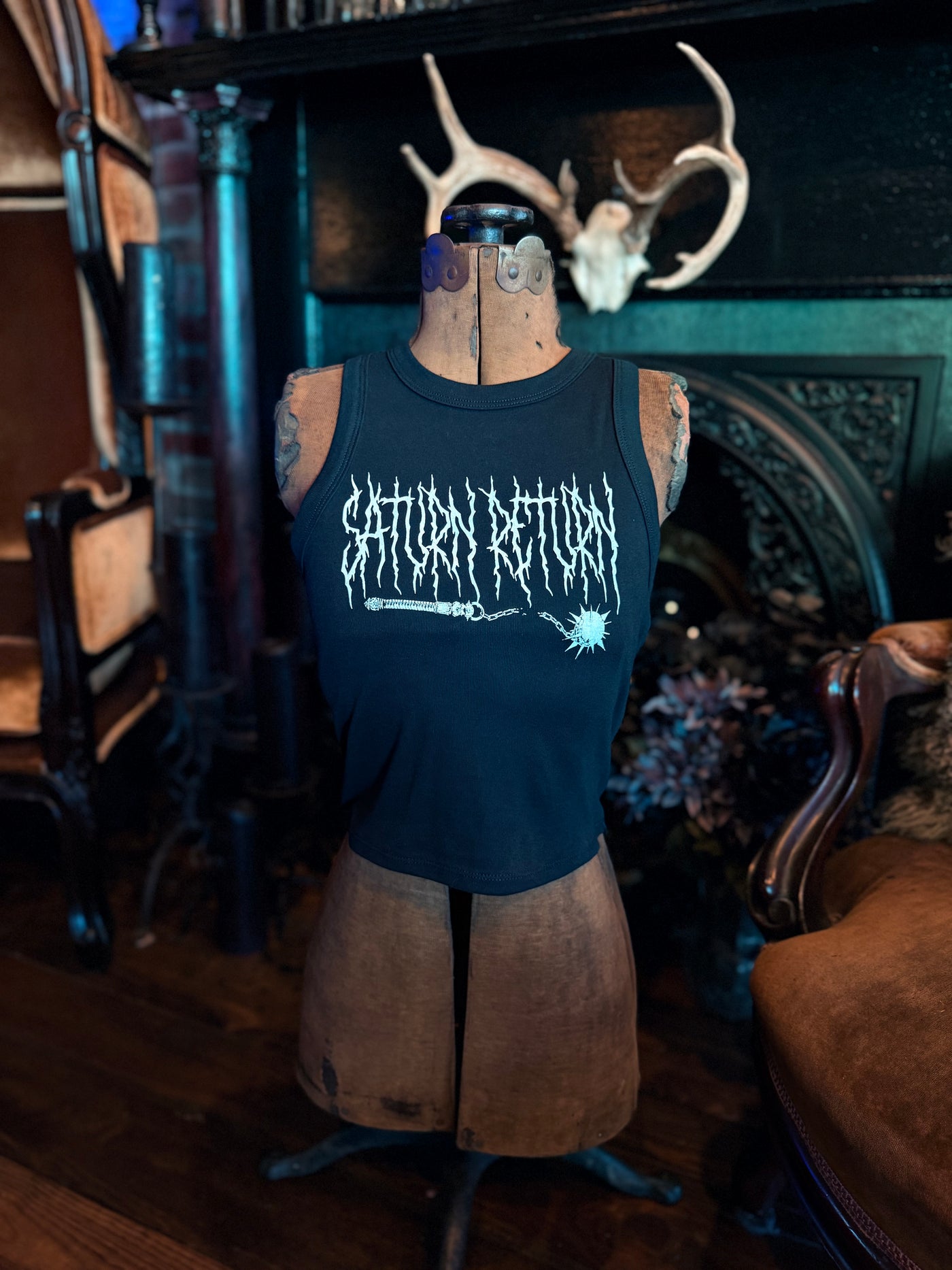 ‘Saturn Return’ Heavy Metal Crop Top