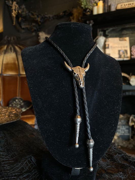 Cow Skull Bolo Tie