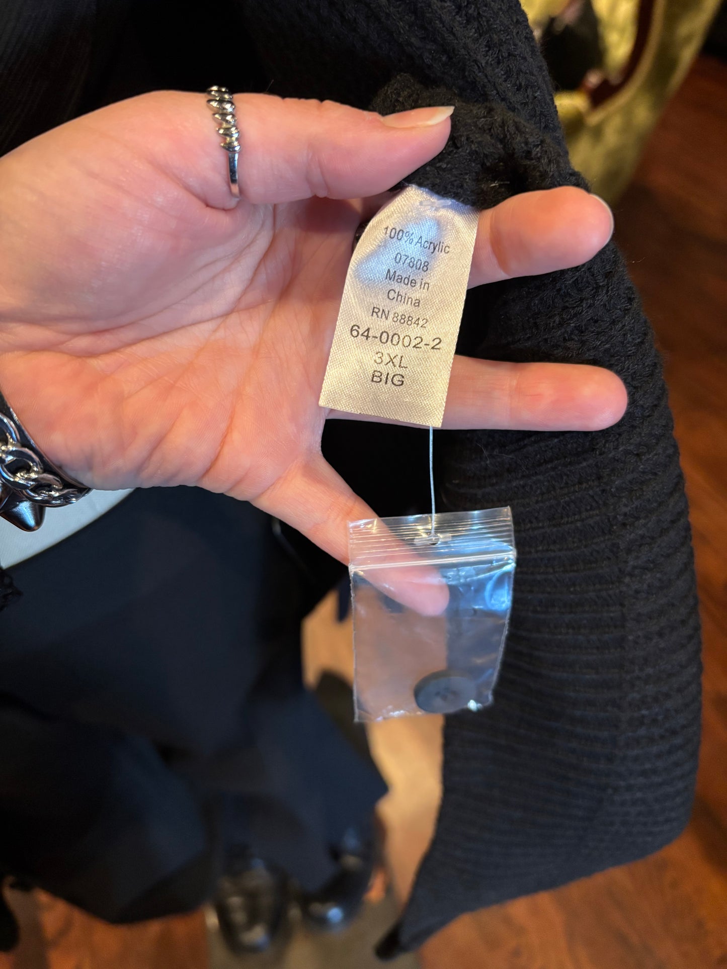 Ultimate Emo Black Knit Oversized Cardigan