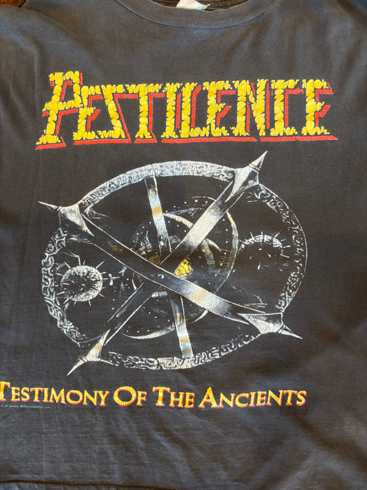 1991 Pestilence “Testimony Of The Ancient” Muscle Tee