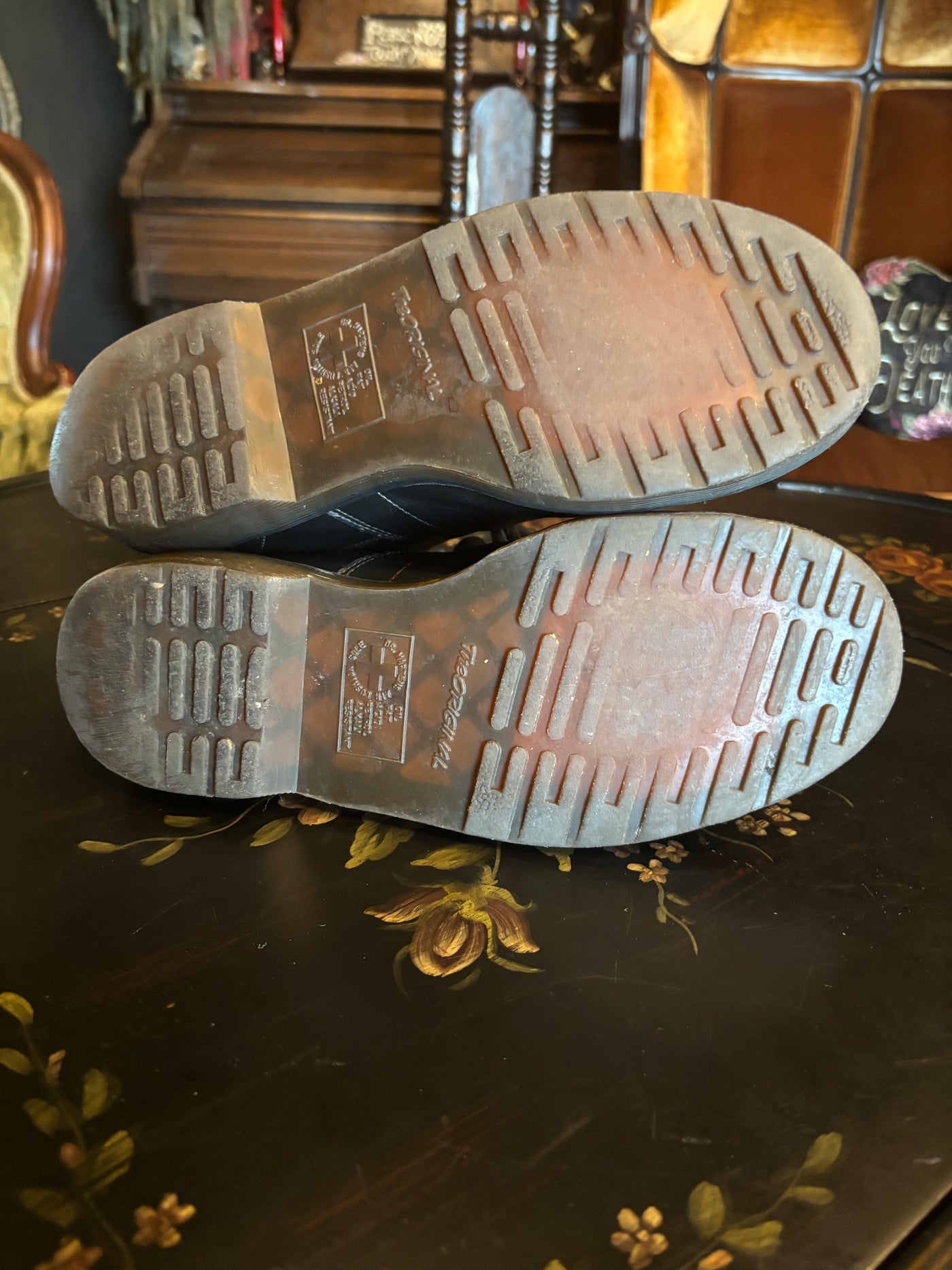 Dr. Martens Old School 90’s Y2K Style Black Church Leather Monkey Boots