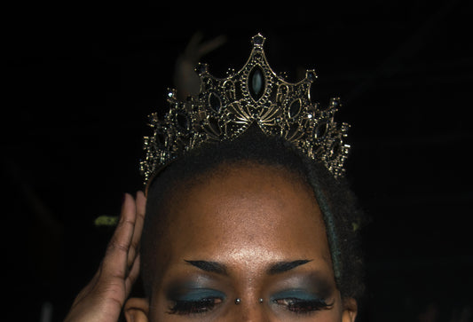 Black and Gold Crown Tiara