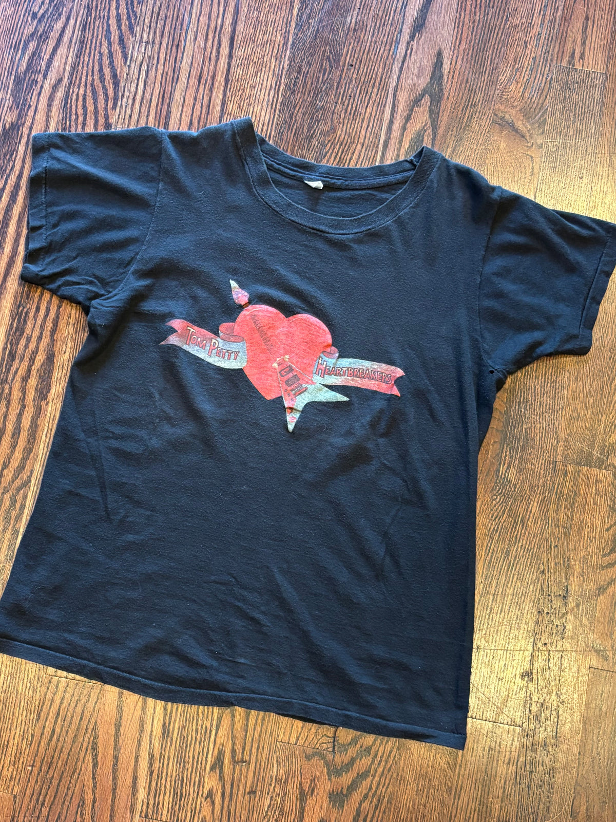 Vintage 1970’s Rare Tom Petty & The Heartbreakers Single Stitch Debut Album Short Sleeve Baby Tee