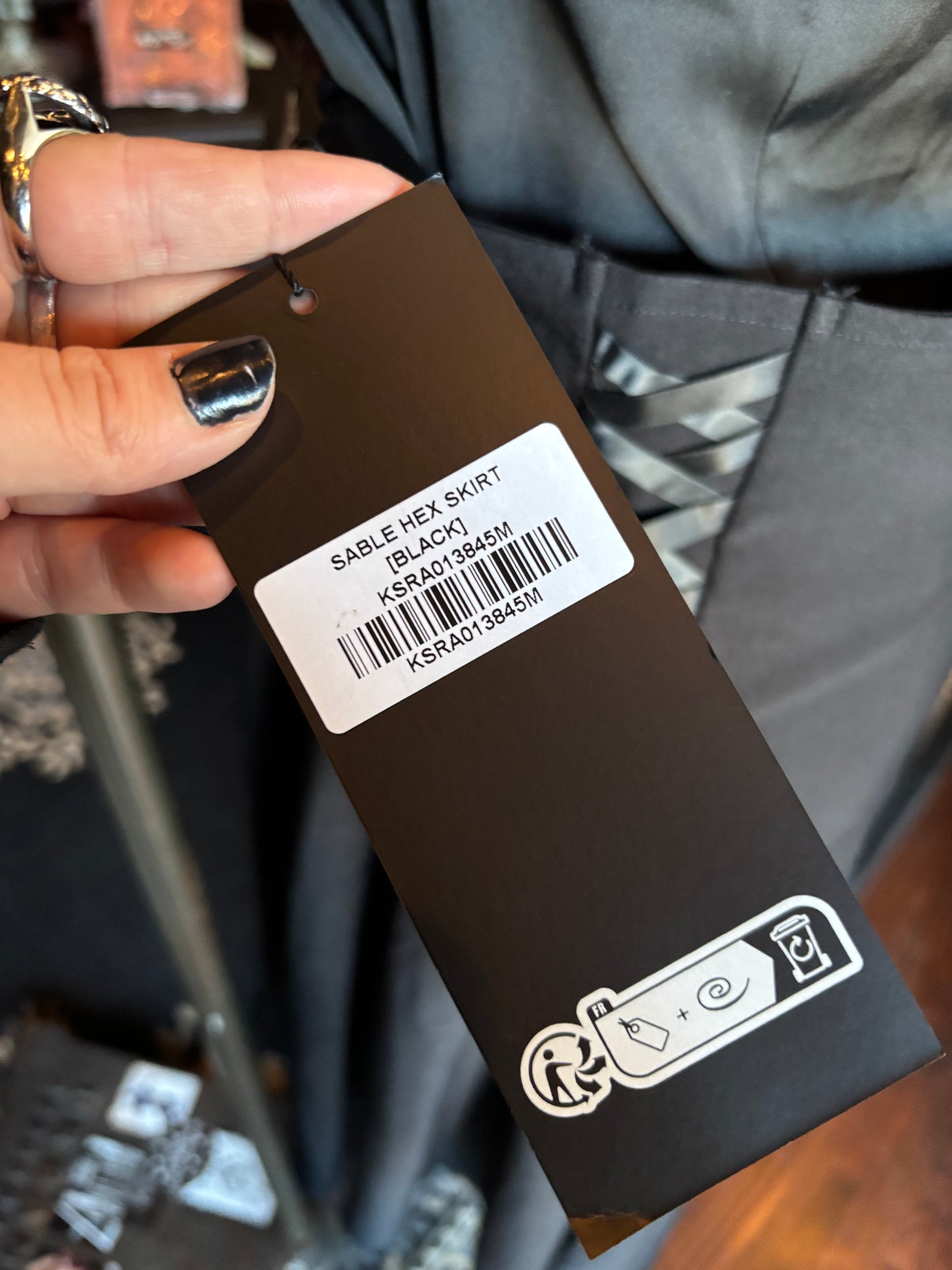 Killstar Sable Hex Corset Skirt