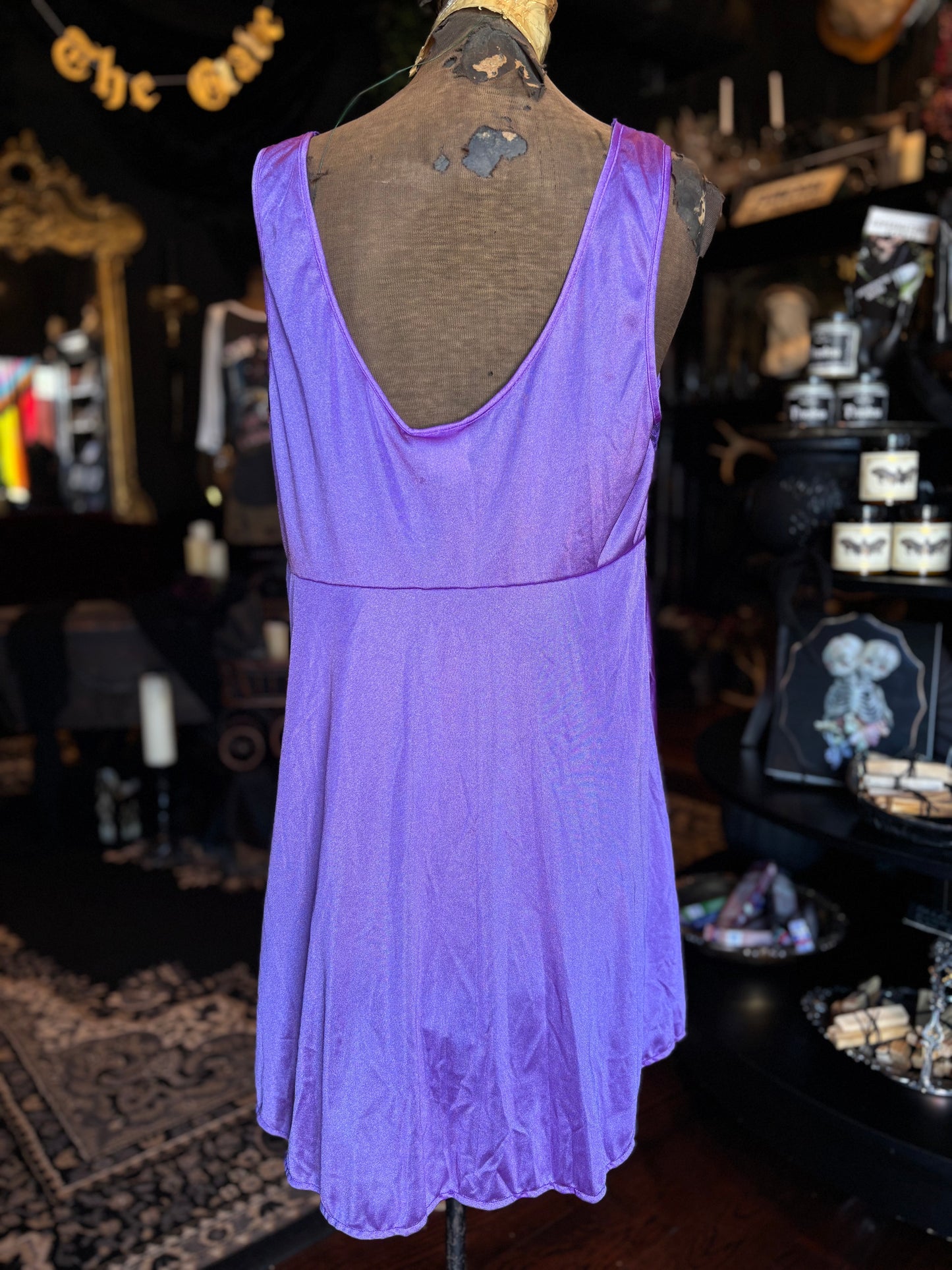 Amoureuse Purple Lace Nightgown