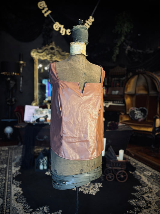 Torrid Brown Pleather Tank