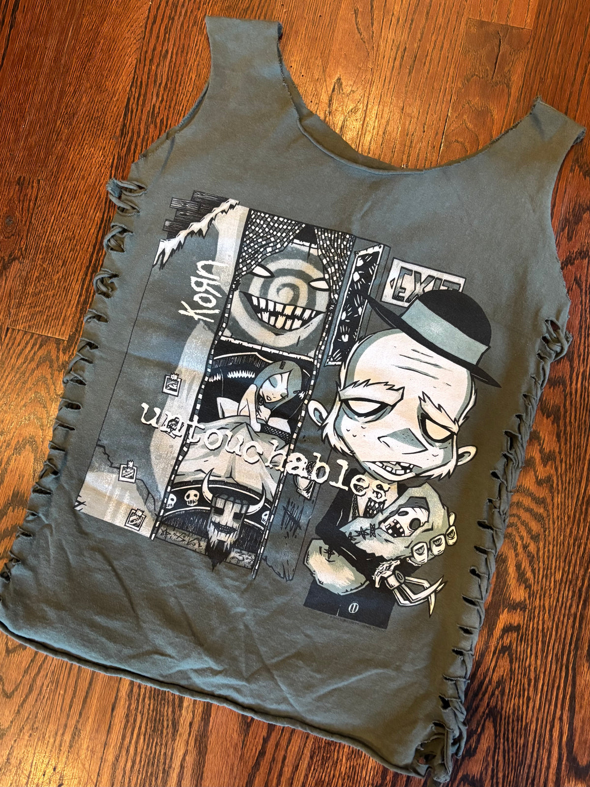 Y2K Upcycled Korn 2002 “Pop Sux Tour” Tank