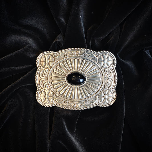 Ornate Silver Belt Buckle