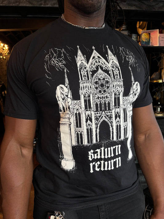 “The Goth Cowboy Store” Gothic Cathedral T-Shirt