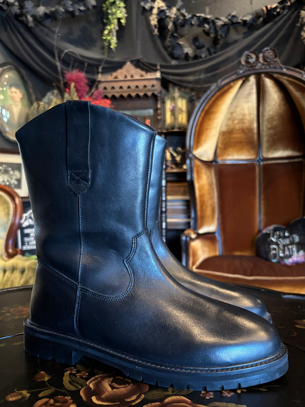 Vegan Leather Cowboy Boots