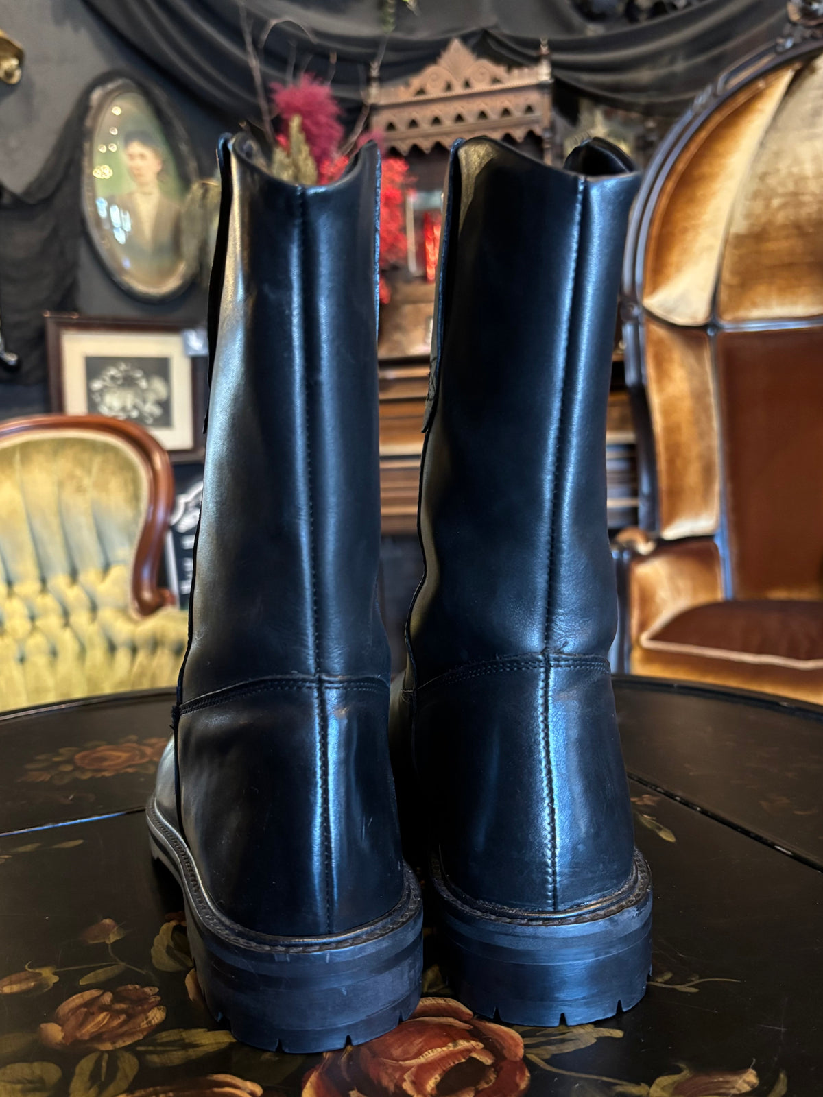 Vegan Leather Cowboy Boots