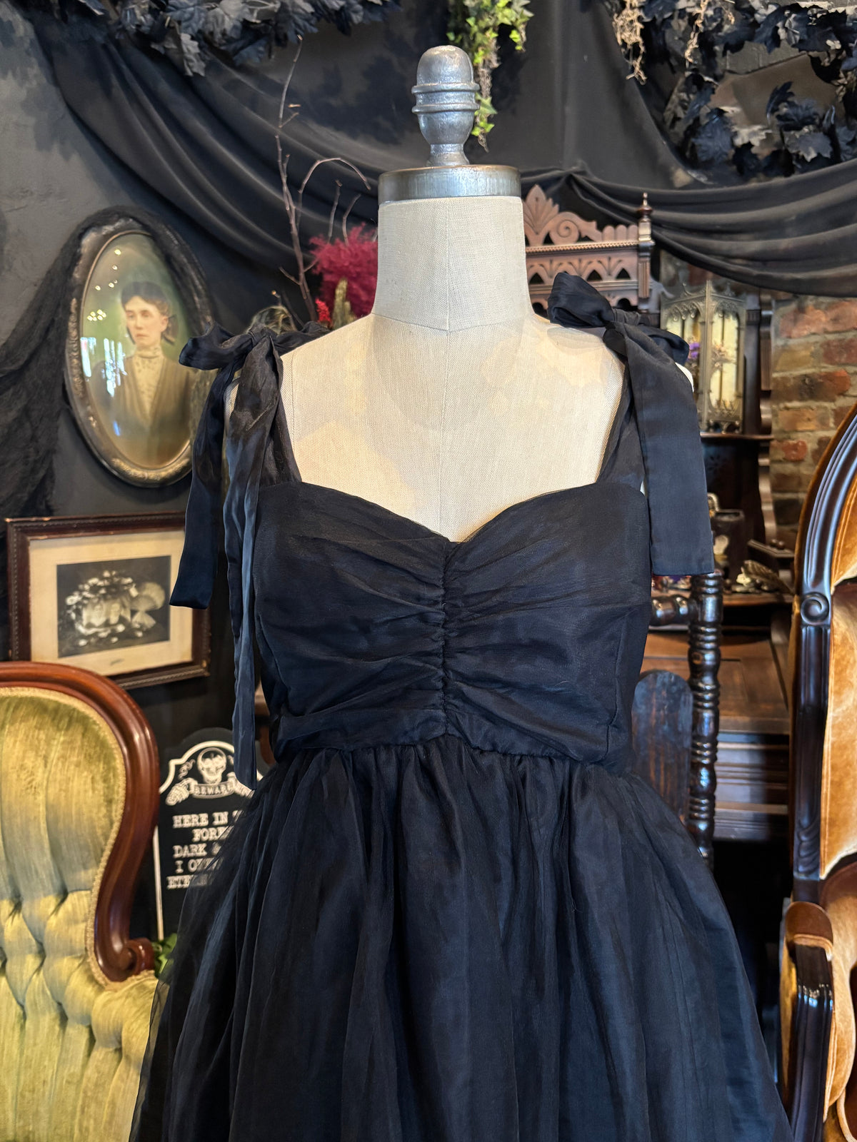 Darling Black Tulle Baby Doll Dress By My Violet