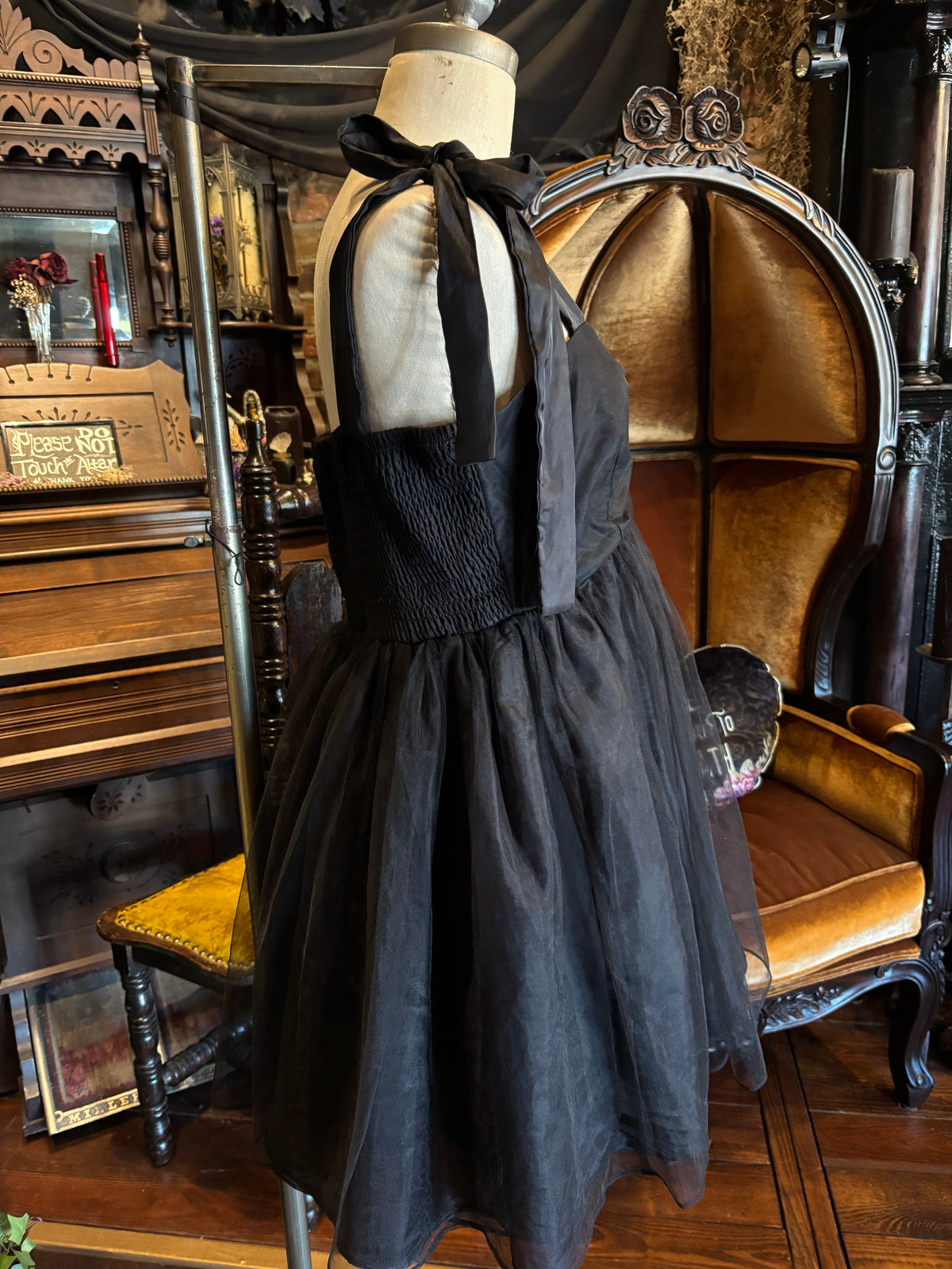 Darling Black Tulle Baby Doll Dress By My Violet